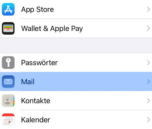 Ios E-Mail Postfach einrichten