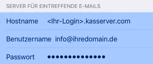 Ios E-Mail Postfach einrichten