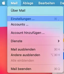 Hosting Heiser WebTec - Apple Mail E-Mail Postfach