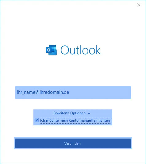 Hosting Heiser WebTec - Outlook E-Mail Postfach