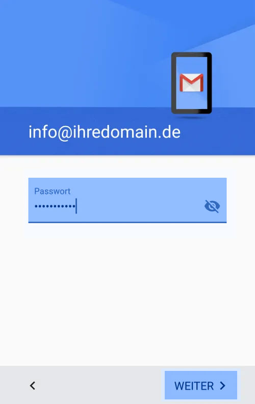 Hosting Heiser WebTec - Gmail APP E-Mail Postfach